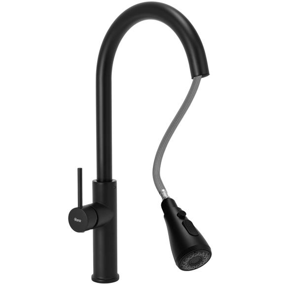 Robinet de cuisine Rea Nest Black Mat