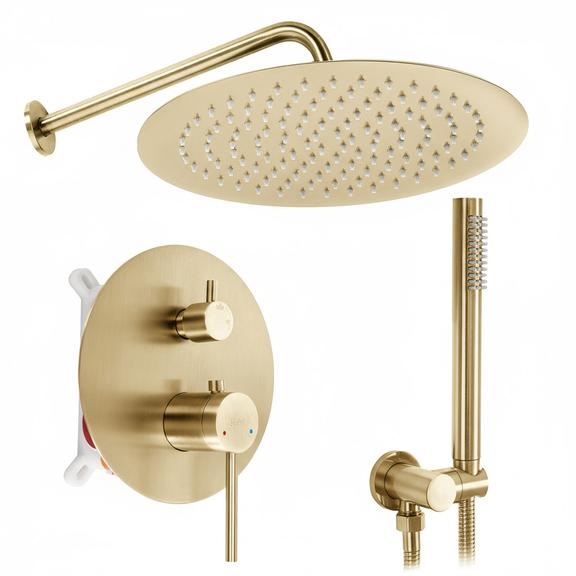 Shower system  Rea Foss Clif Brush Gold + BOX