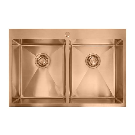 Zlewozmywak stalowy REA Joel Miedź szczotkowana