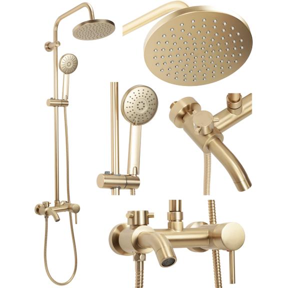 Rea Luis Brushed Gold -suihkusetti