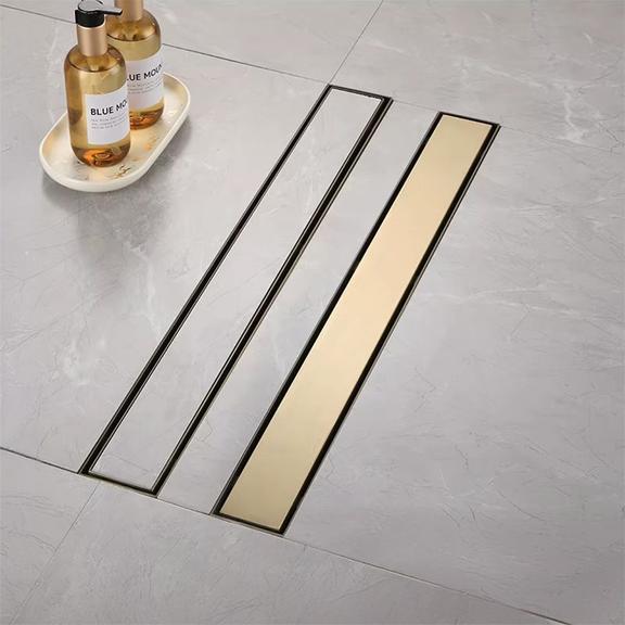 Duschrinne Rea Neox brush gold 50