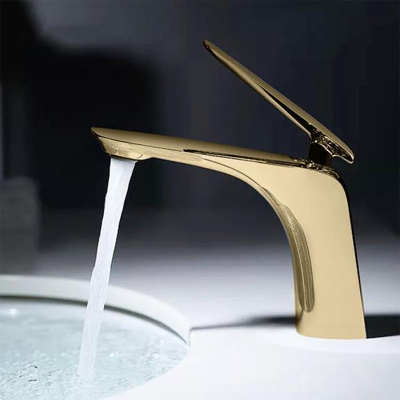 Umývadlová batéria REA JAGER - zlato, nízka