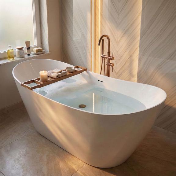 Vasca bagno da terra Rea Ferrano Slim 150