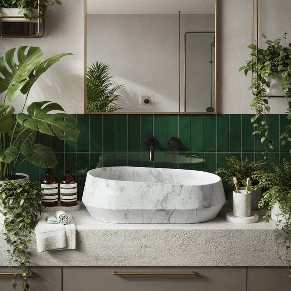 Umywalka nablatowa Rea Zoe Dune