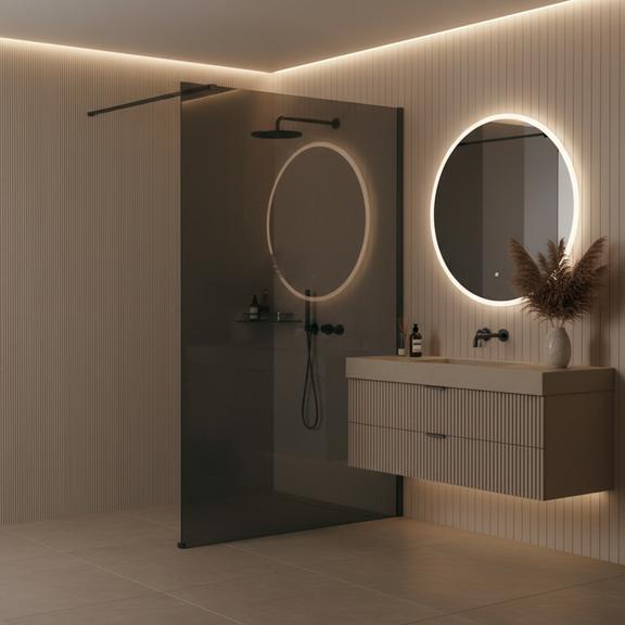 Kabina prysznicowa Walk-In Rea Flexi Grey / Tytan 100