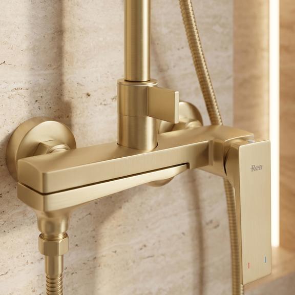 Tuš set Rea Prime Brush Gold