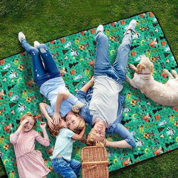 Koc Piknikowy Kratka Szary