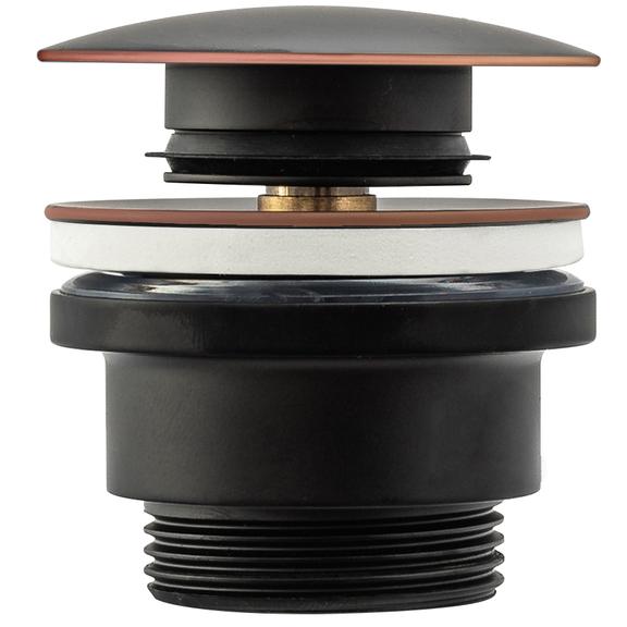 Univerzálny umývadlový výpust REA Click-clack - čierna