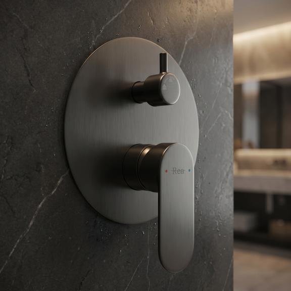Zestaw natryskowy podtynkowy Rea Drop Tytan + BOX