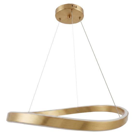 LAMPA SUFITOWA WISZĄCA SWE06-CP 80cm ZŁOTA SZCZOTKOWANA