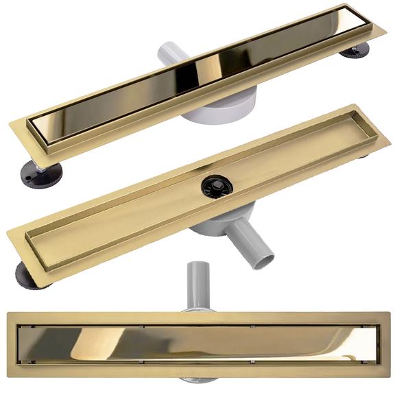 Linear drain Rea Pure Neo Mirror Gold Pro 50