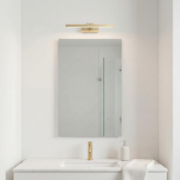 Vonios sieninis LED šviestuvas APP1863-1W 40cm BRUSH GOLD