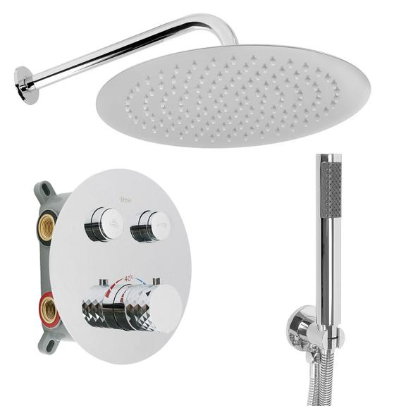 Shower system  Rea Lungo Diamond Chrom + BOX