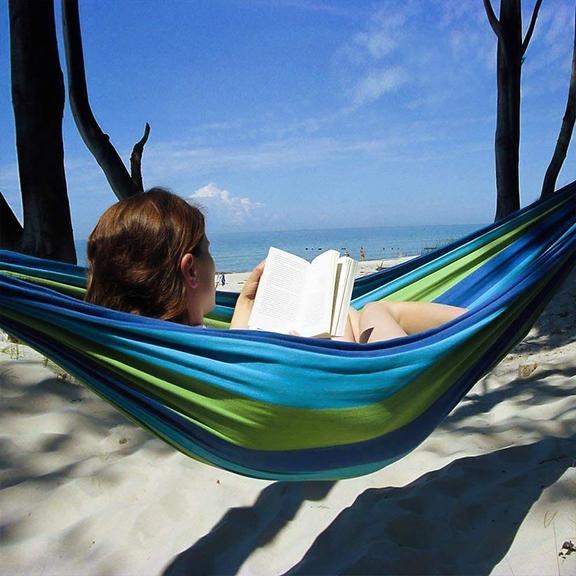 Hamak 2-osobowy 480143A BLUE