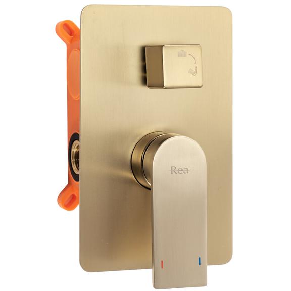 Podomietková sprchová sada REA VERSO - brúsené zlato + BOX