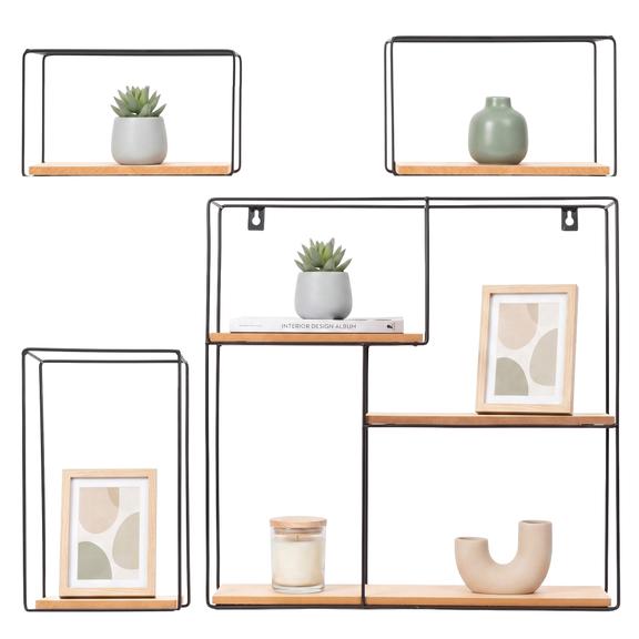 Zestaw 4 półek ściennych LOFT Metalowe Industrial CFZL-TSF011