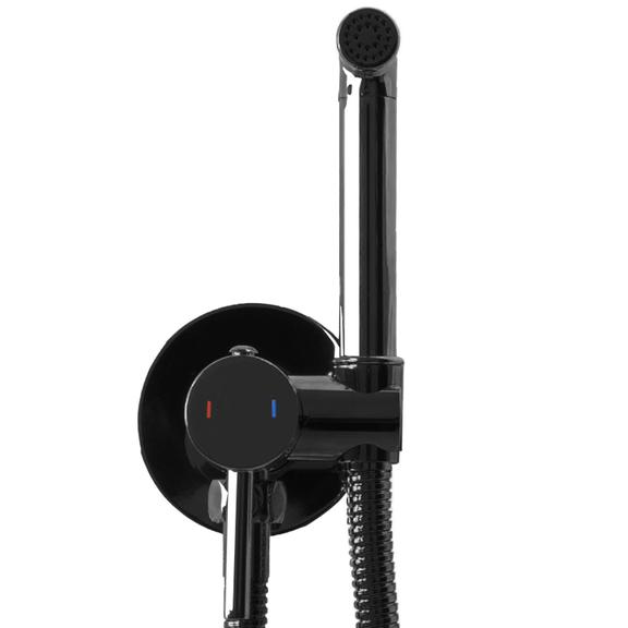 Змішувач для біде Lungo   Loop Black Metallic