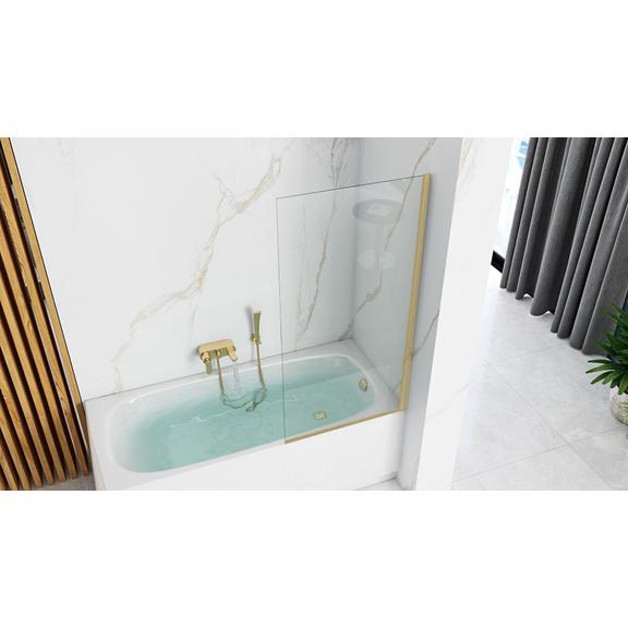 Bathtub screen Rea Elegant Gold Brush 70