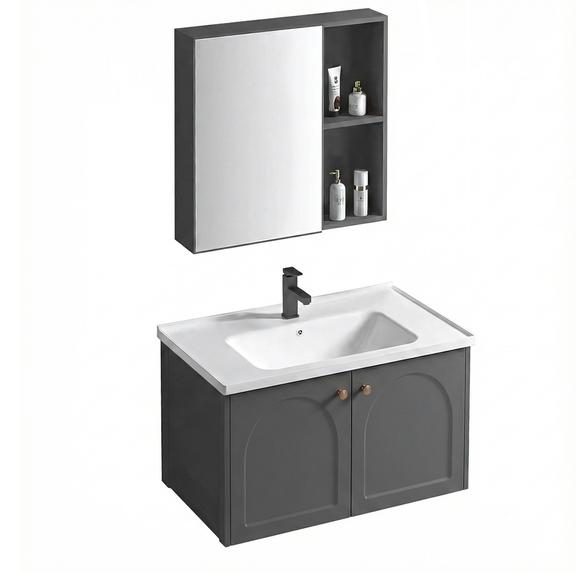 Conjunto de muebles de baño con lavabo Denver 60cm Grey