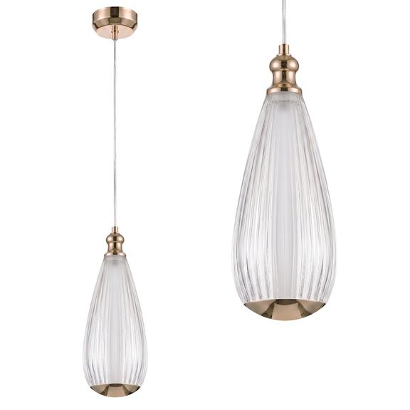 Lampa sufitowa wisząca LHJ120-CP jasne różowe złoto