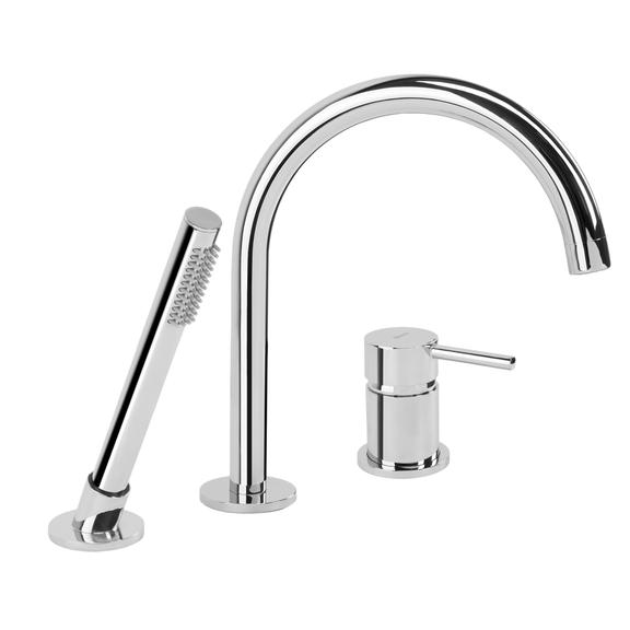 Bateria Wannowa 3-otworowa Rea Lungo Chrom