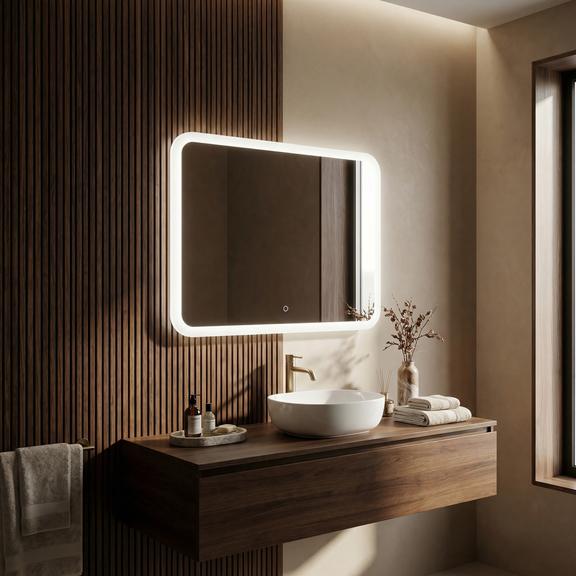 Lustro ścienne LED 80x60cm TOP-3