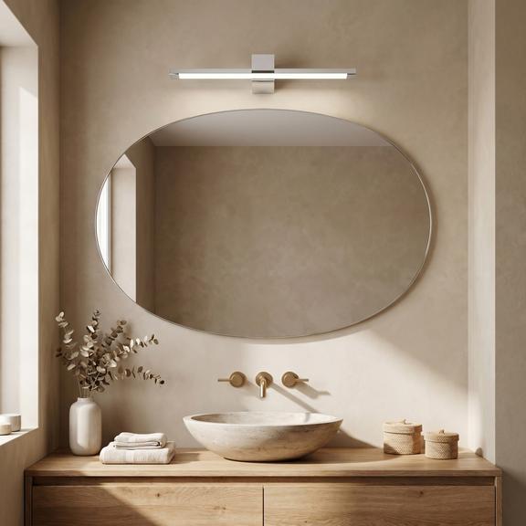 Badkamer LED-wandlamp SWE041-1W 60cm Chrome