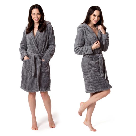 Bathrobe Dressing-gown DIAMOND Grey S/M