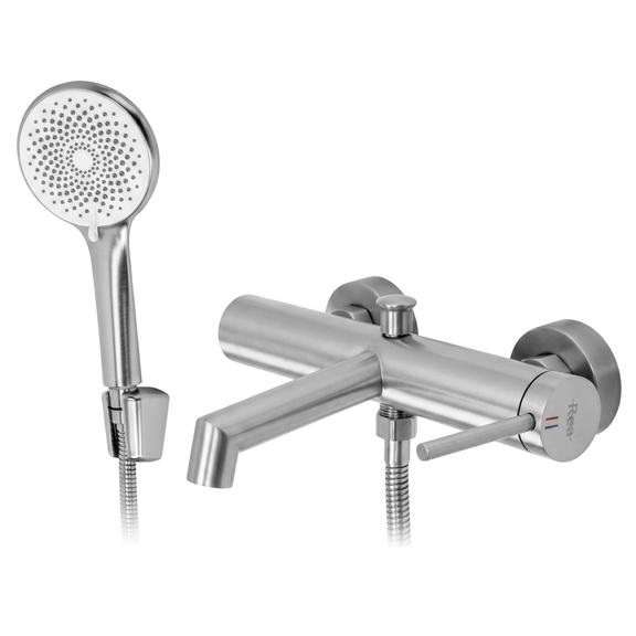 Bateria wannowa Rea Foss Nikiel Szczotkowany