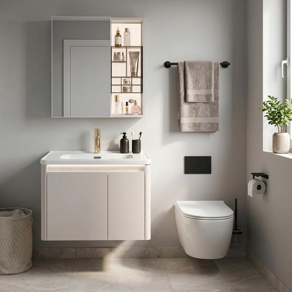 Zestaw mebli łazienkowych z Umywalką DE07-60 Beige 60CM
