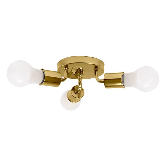 Trojité kovové stropné svietidlo APP704-3C Gold