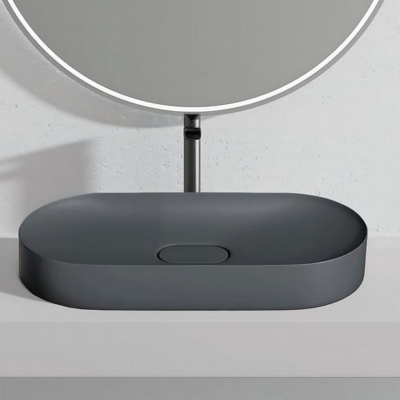 Lavabo de conglomerado  IRIS 71 CM GREY MATT