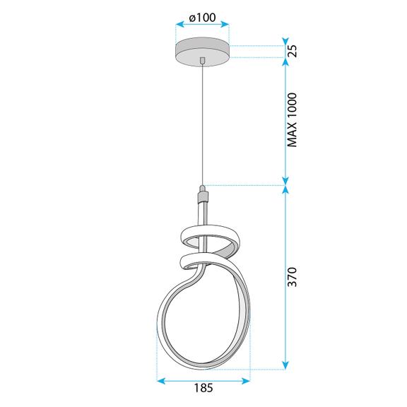 Lampe LED G071-CP GOLD