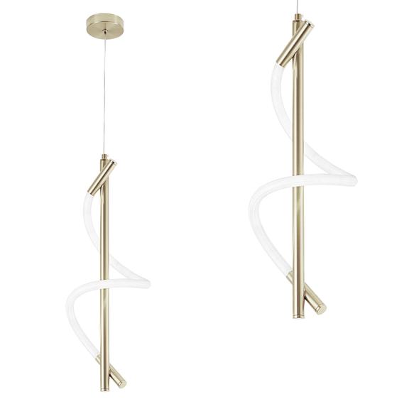 LAMPA WISZĄCA LED G015-CP JASNE ZŁOTO