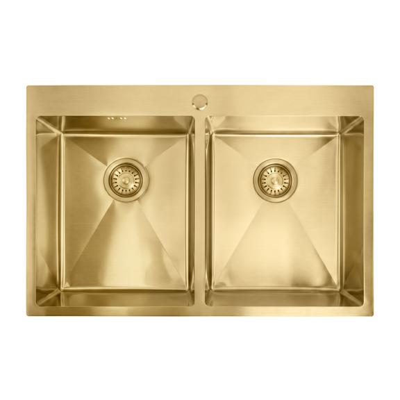 Zlewozmywak stalowy REA Joel Złoty szczotkowany