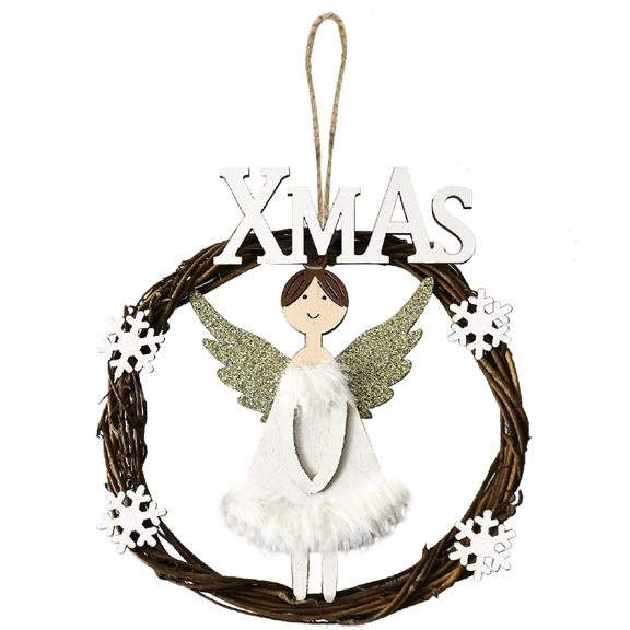 Dekoracja świąteczna okrągła 16 cm KL-21X15