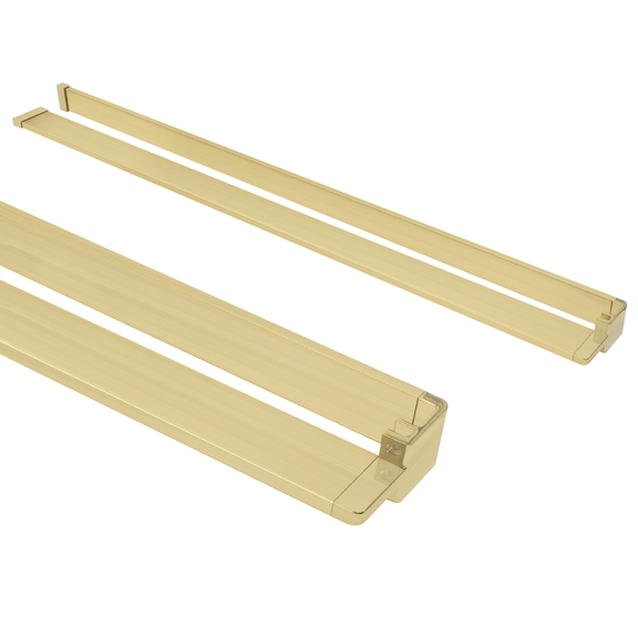 Wieszak na ręczniki Półka EVO złoty szczotkowany na ścianki prysznicowe