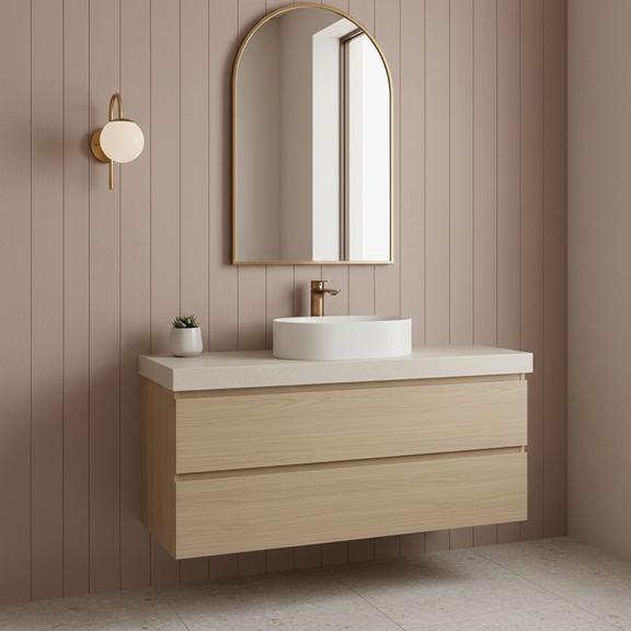 Bateria Umywalkowa REA Drop Miedź Szczotkowana Niska