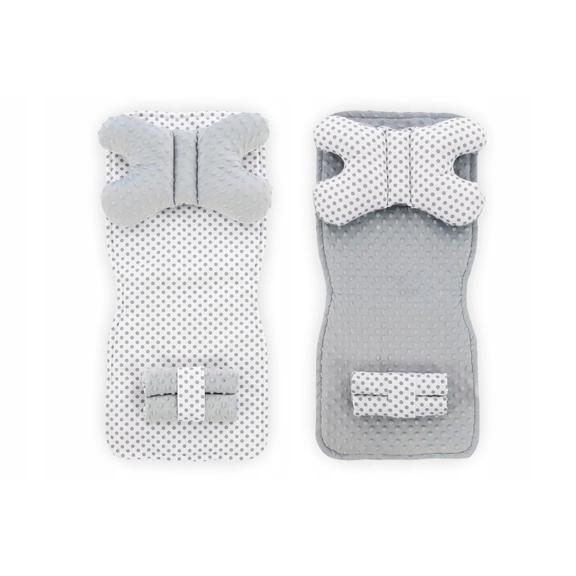 Mata do wózka dwustronna 4w1 White/Grey Dots