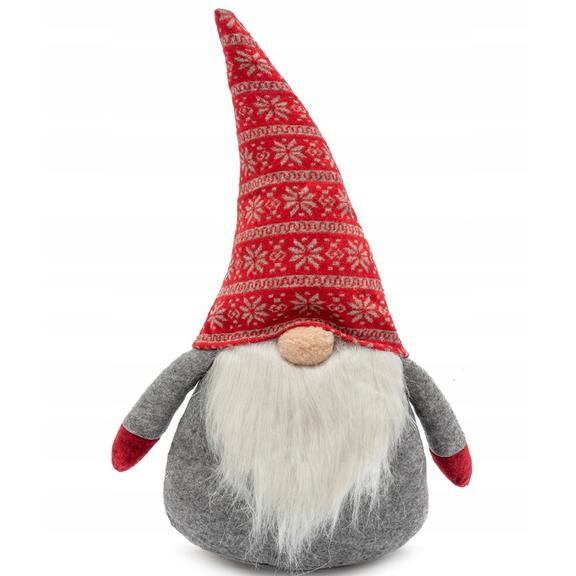 Skrzat świąteczny 50cm RED/GREY YX-019