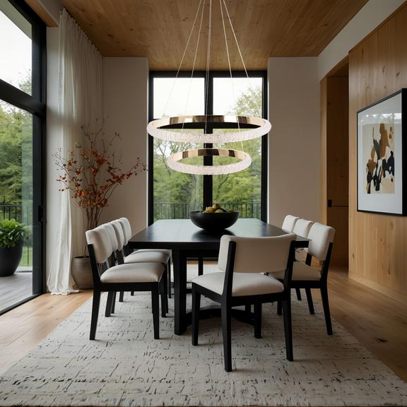 Люстра LED G045-2CP GOLD