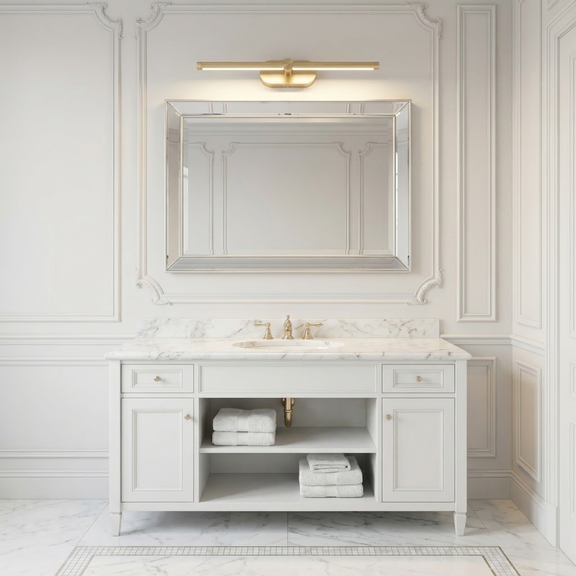 Kinkiet łazienkowy LED APP1892-1W 40 cm Złoto szczotkowane