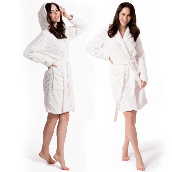 Bathrobe Dressing-gown DIAMOND Ecru S/M