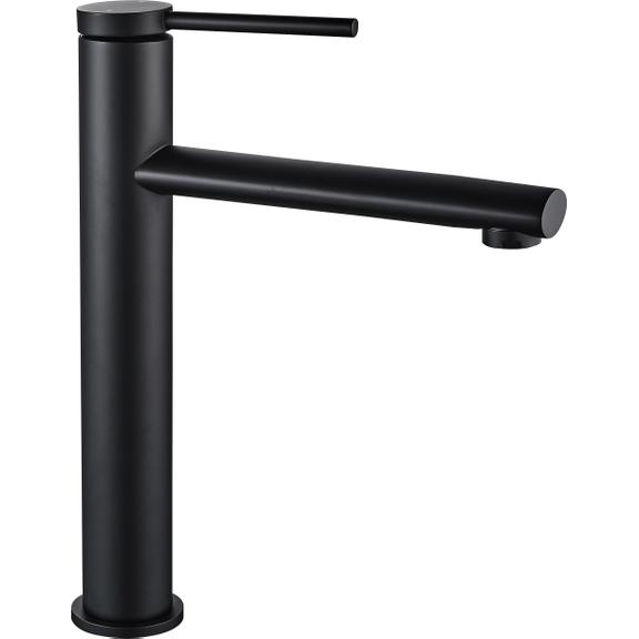 Bathroom faucet Rea Oval Black High