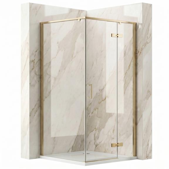 Cabine de douche Rea Bruno 90x90 Brush Gold