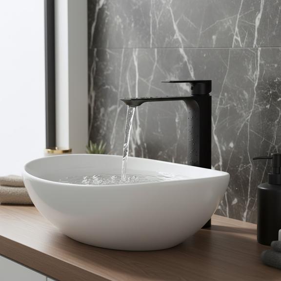 Grifo de lavabo REA Urban Black High