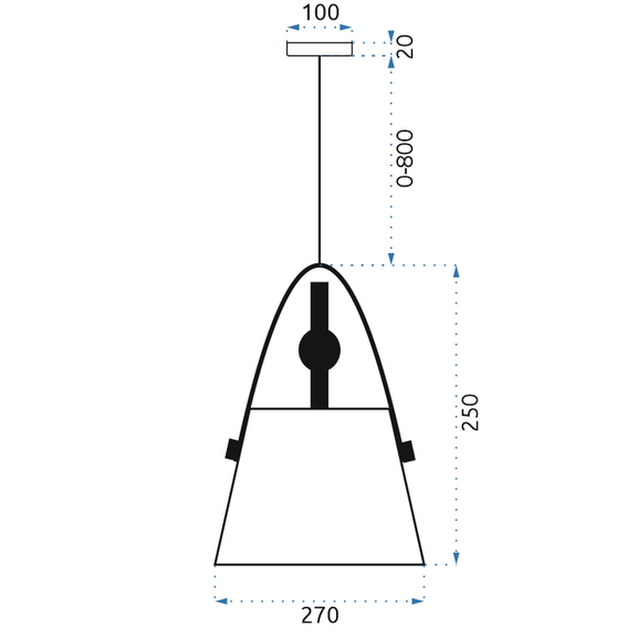 Lampa sufitowa BUFFO Cappuccino
