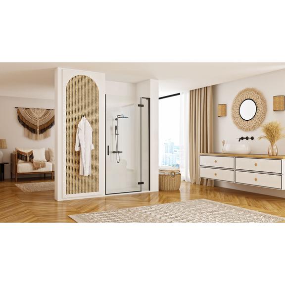 Душ кабинни врати Rea Hugo 80 Black