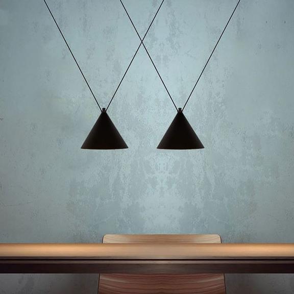 Deckenlampe loft black shine APP548-2CP