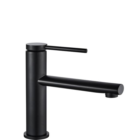 Bathroom faucet Rea Oval Black Low